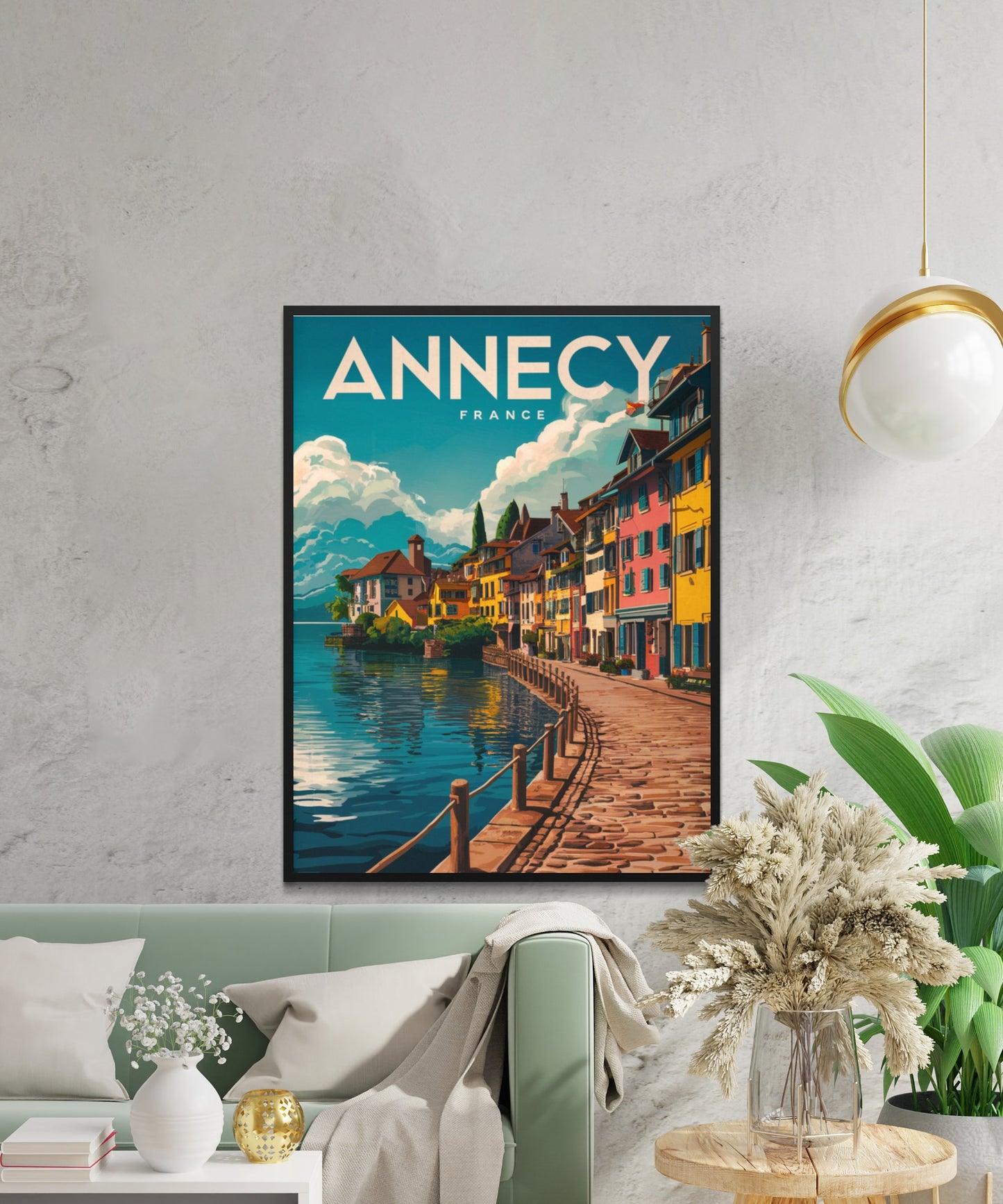 Annecy Vintage Travel Poster - Scenic Beauty