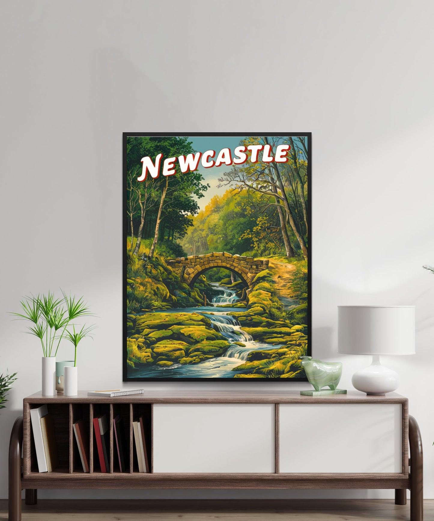 New Castle Vintage Travel Poster - Colonial Roots