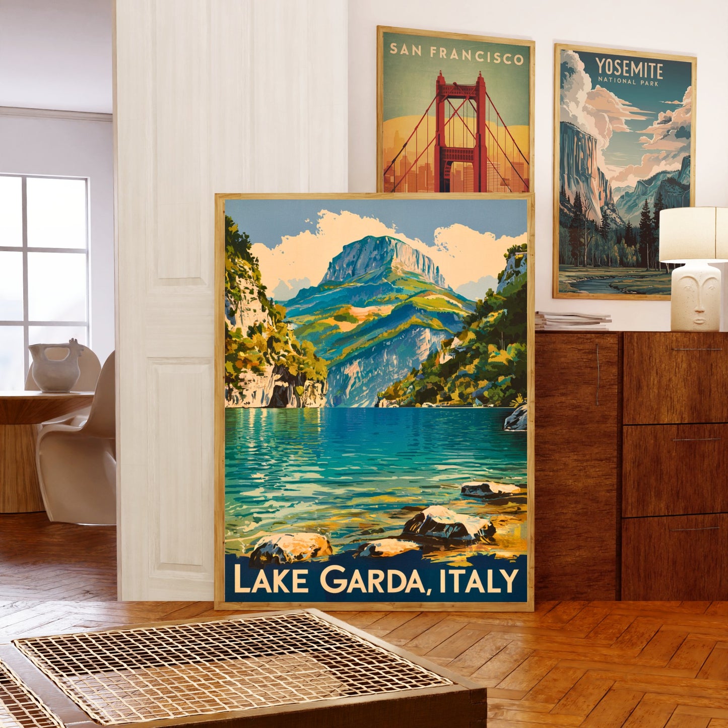 Lake Garda Vintage Travel Poster - Shores and Serenity