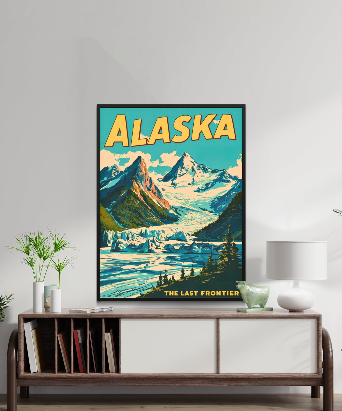 Alaska Vintage Travel Poster - The Last Frontier