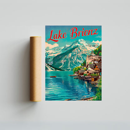 Lake Brienz Vintage Travel Poster