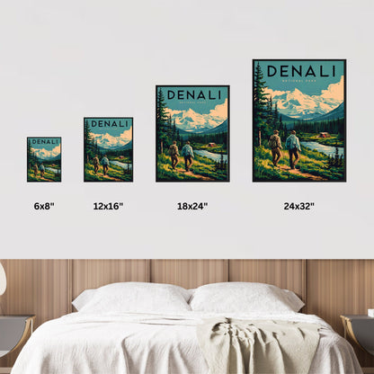 Denali Vintage Travel Poster - National Park