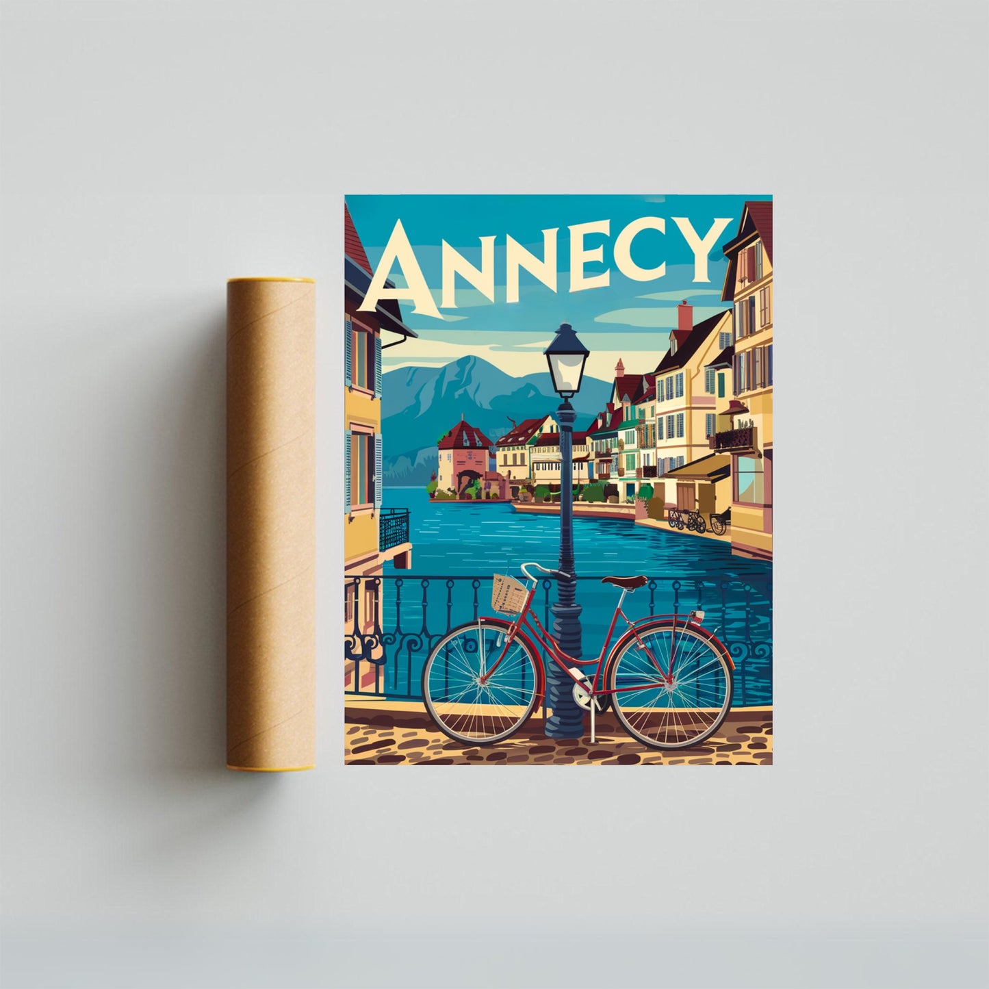 Annecy Vintage Travel Poster