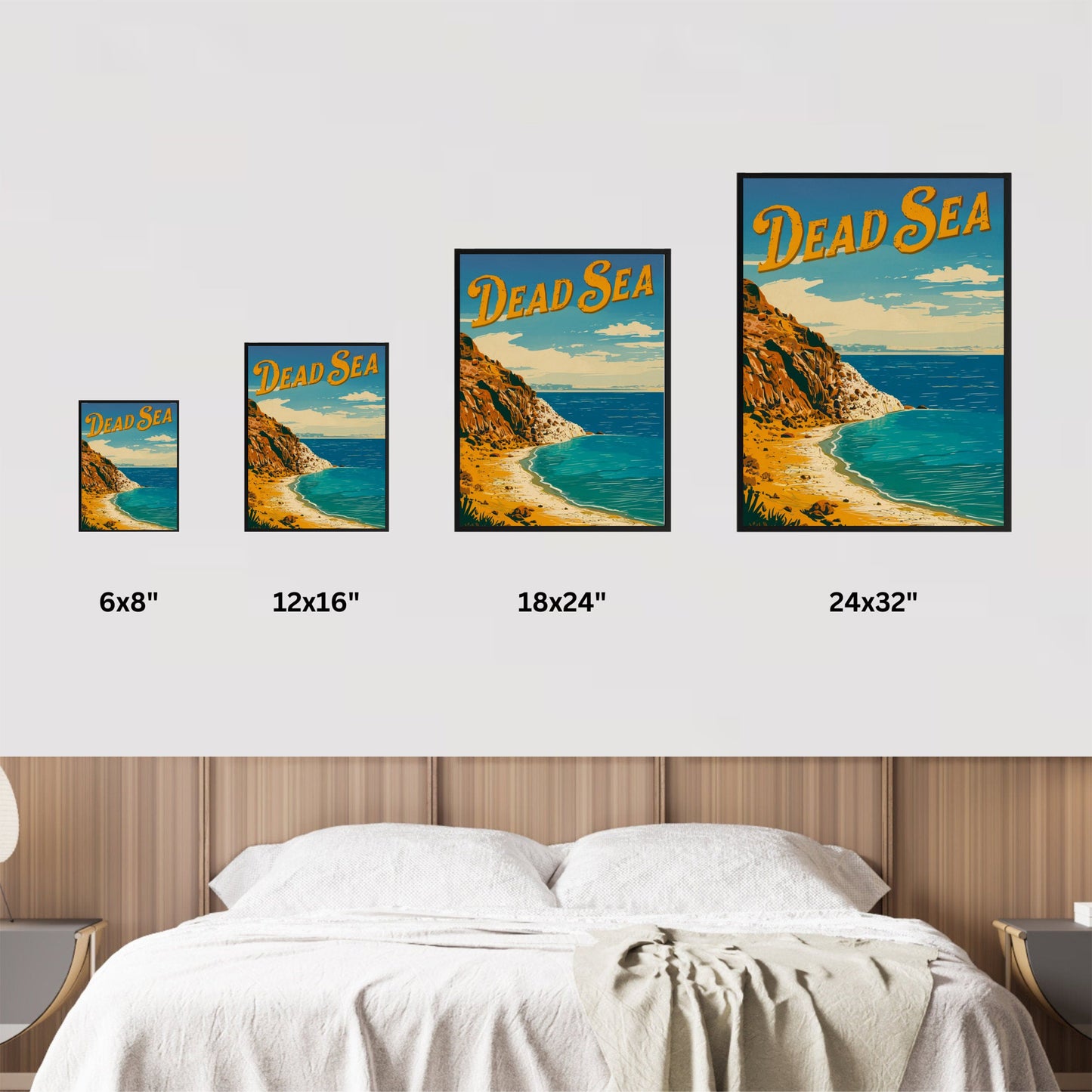 Dead Sea Vintage Travel Poster - Scenic Overlook