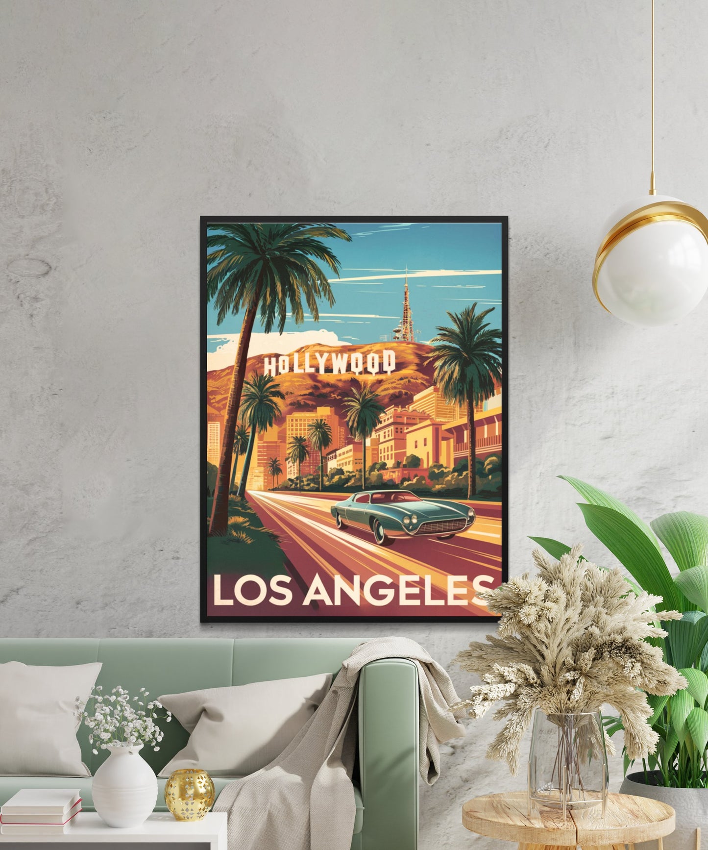 Los Angeles Vintage Travel Poster