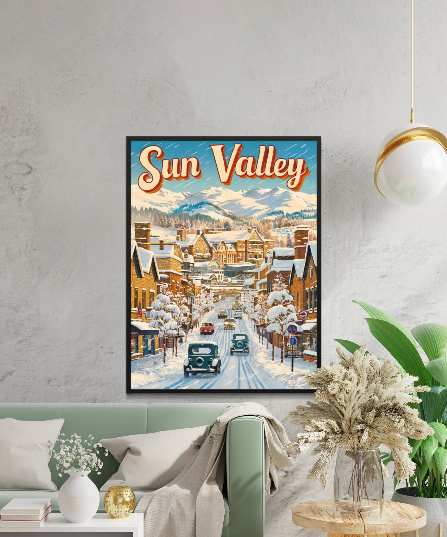 Sun Valley Vintage Travel Poster