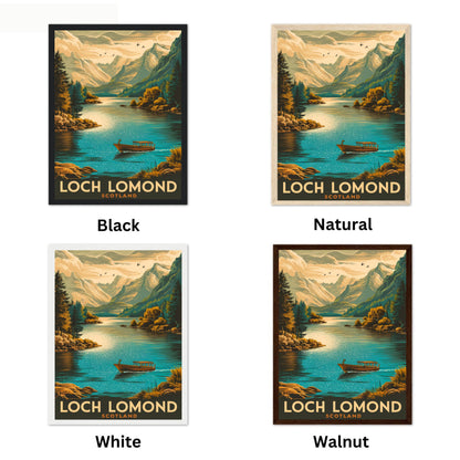 Loch Lomond Vintage Travel Poster