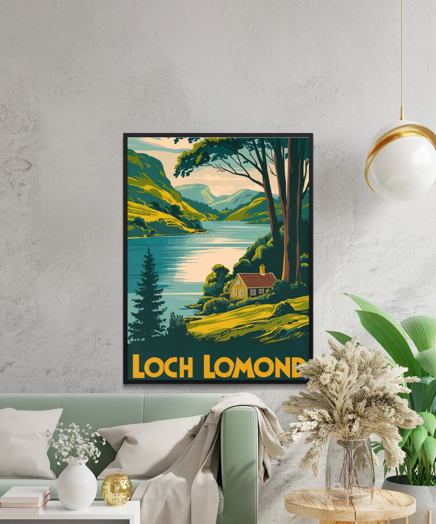 Loch Lomond Vintage Travel Poster - Beautiful Views