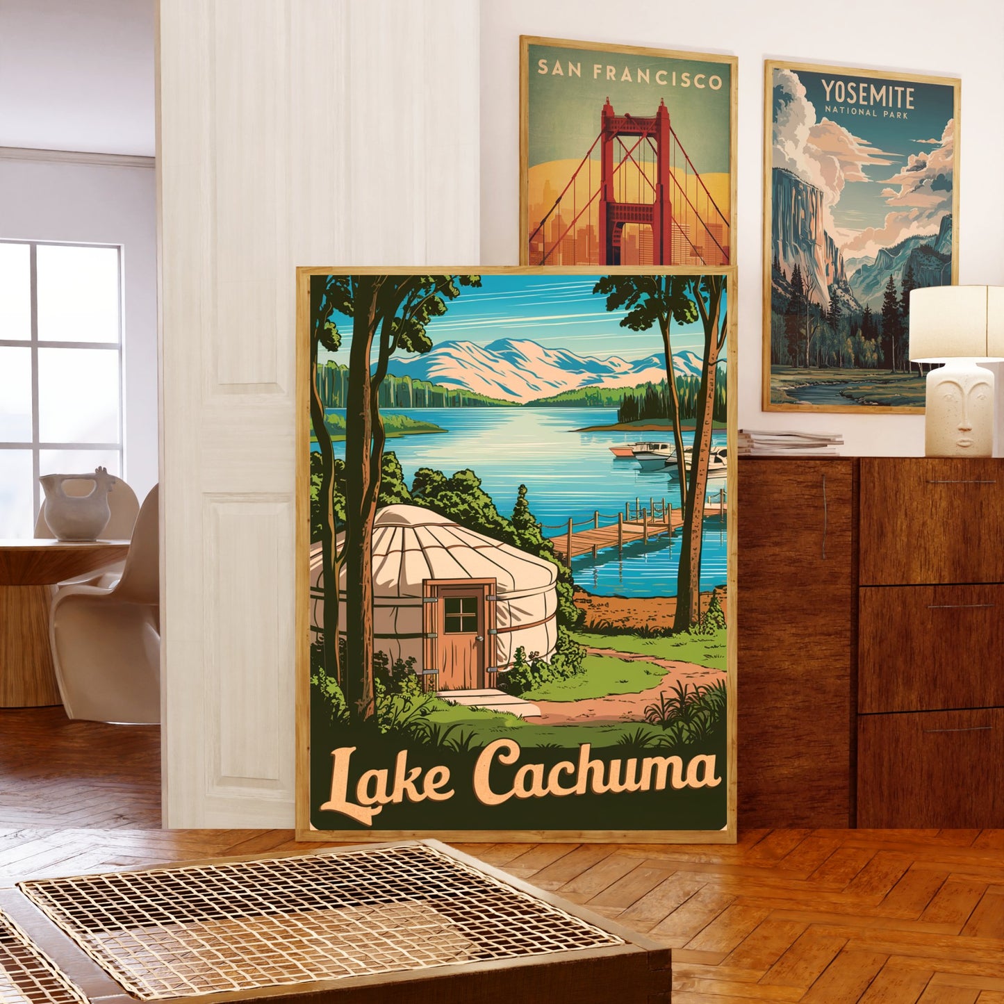 Lake Cachuma Vintage Travel Poster