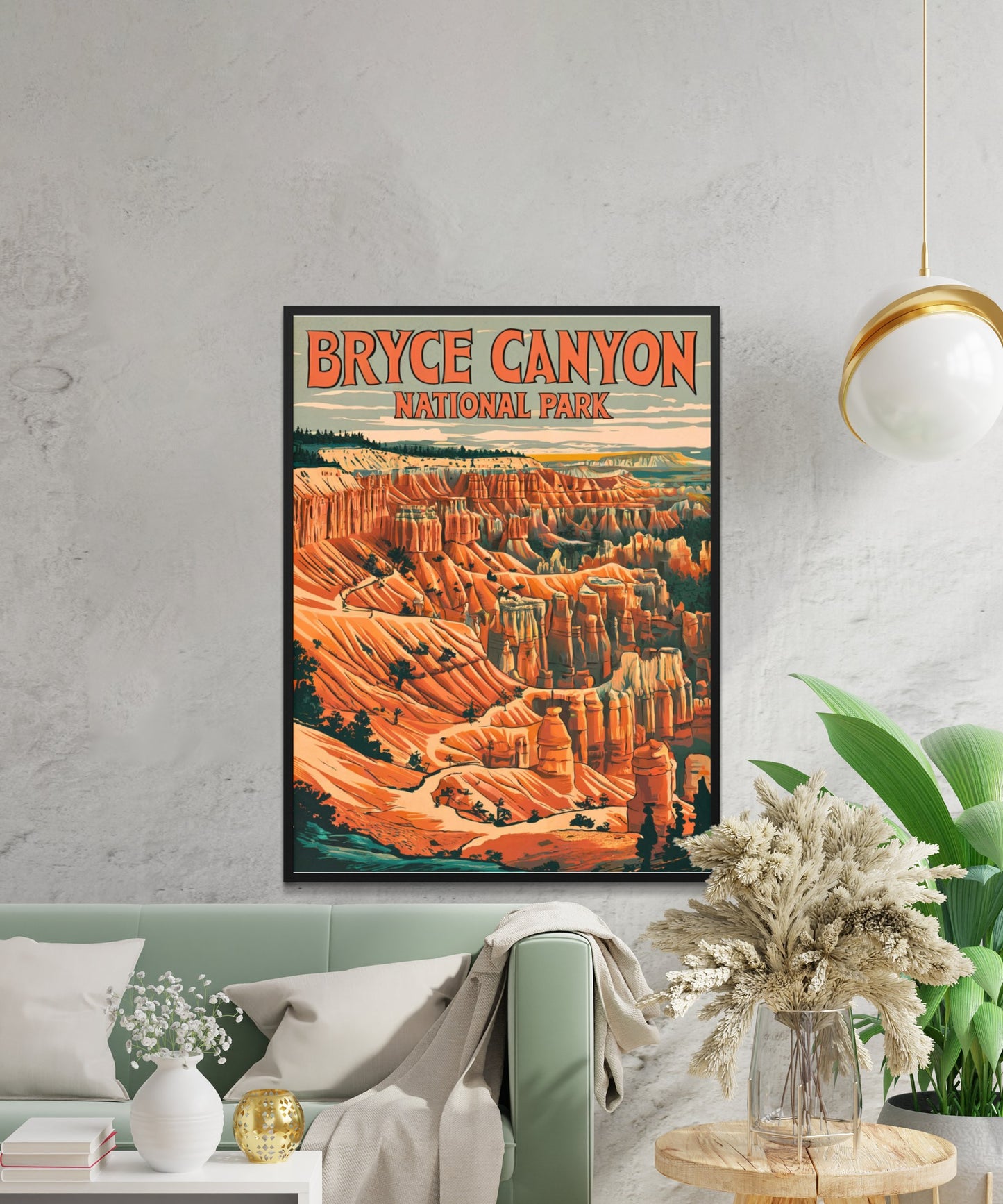 Bryce Canyon Vintage Travel Poster