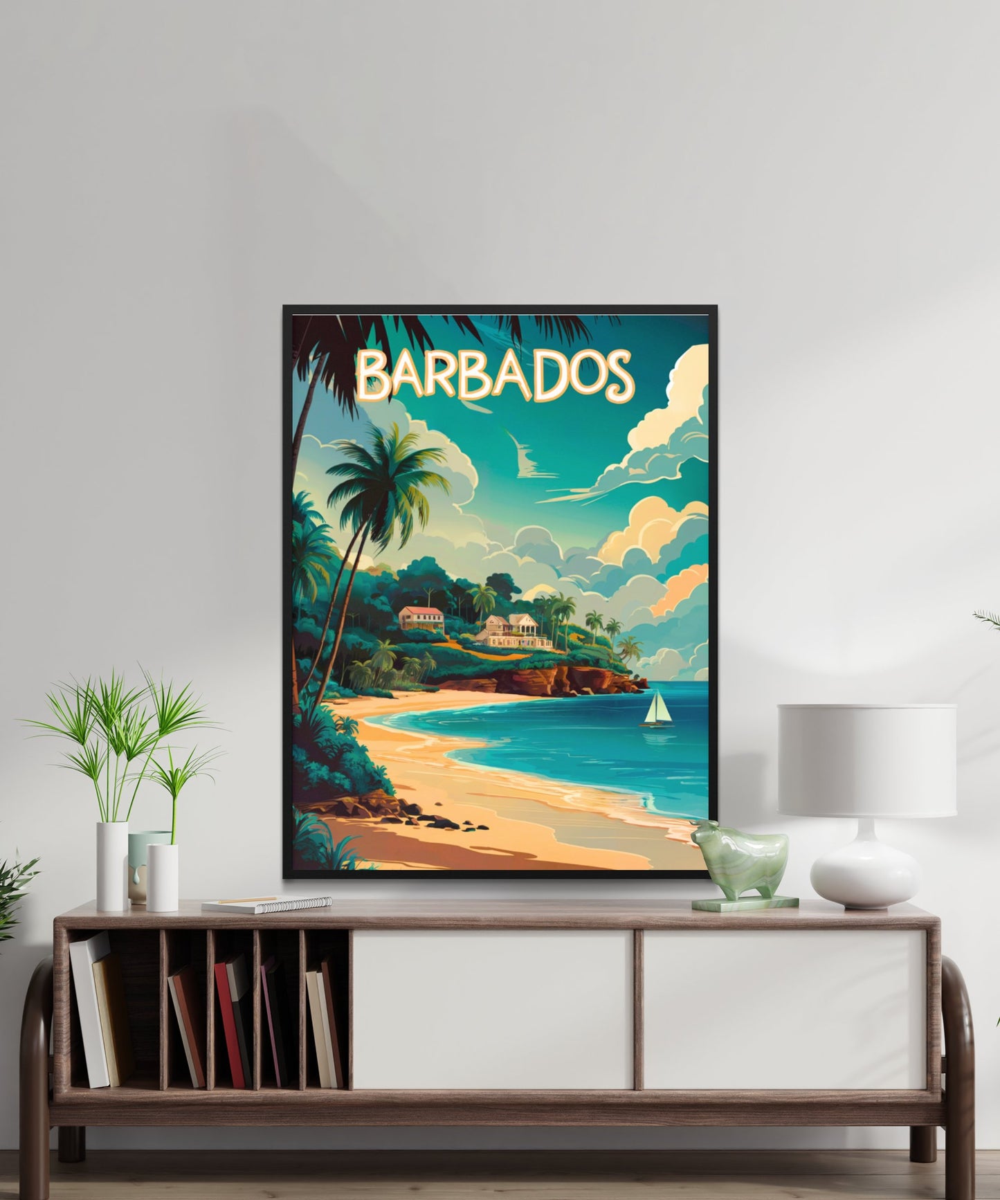 Barbados Vintage Travel Poster