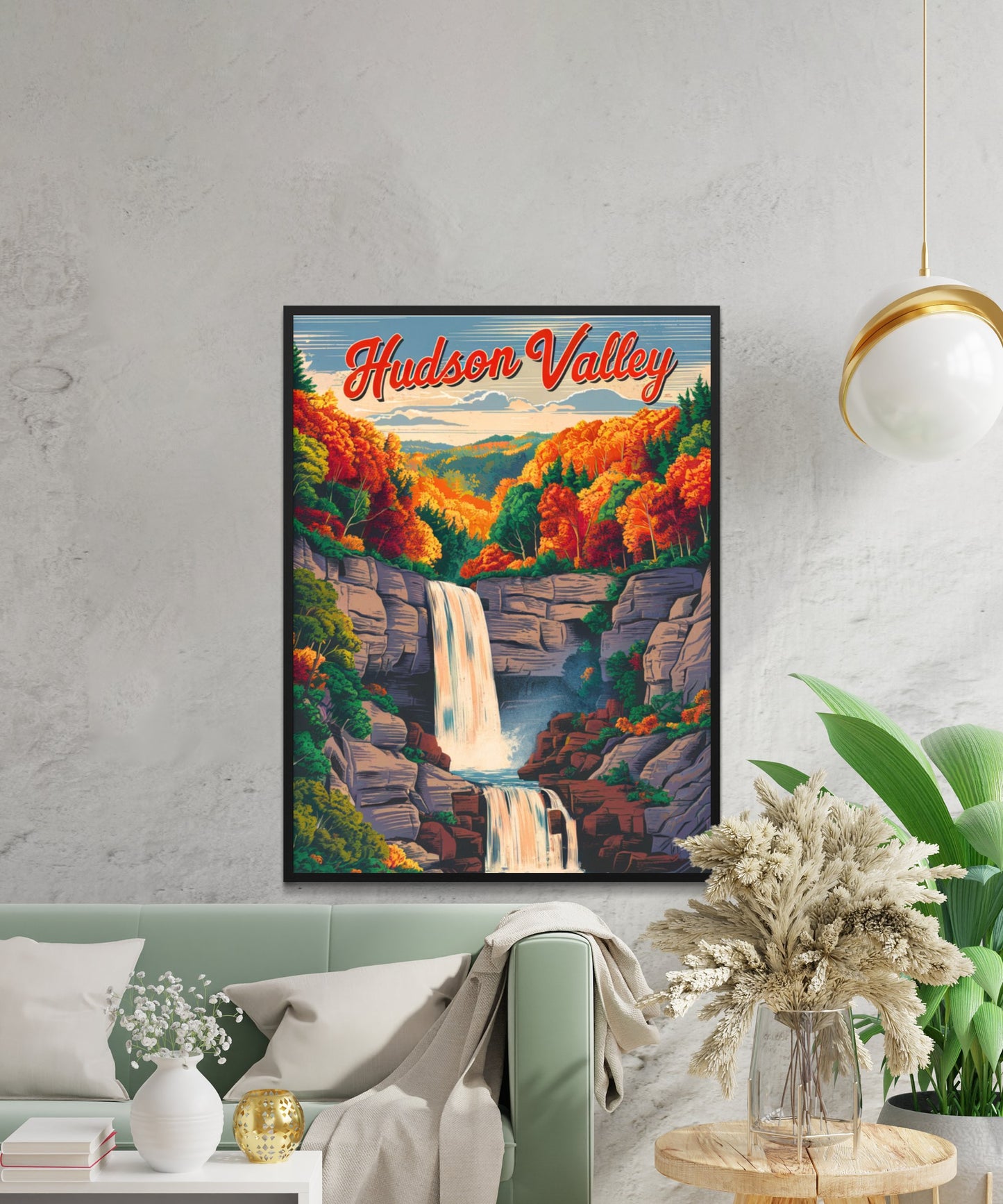 Hudson Valley Vintage Travel Poster