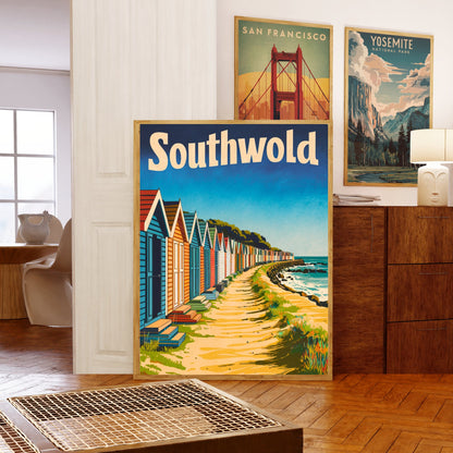 Southwold Vintage Travel Poster