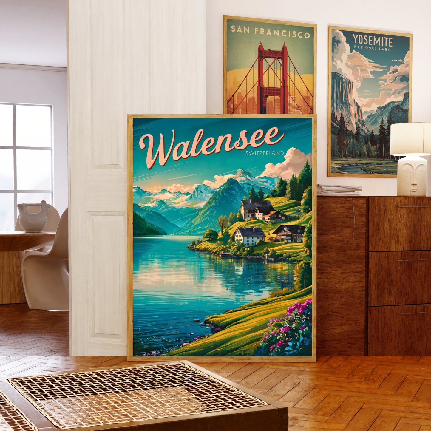 Walensee Vintage Travel Poster - Switzerland's Hidden Gem