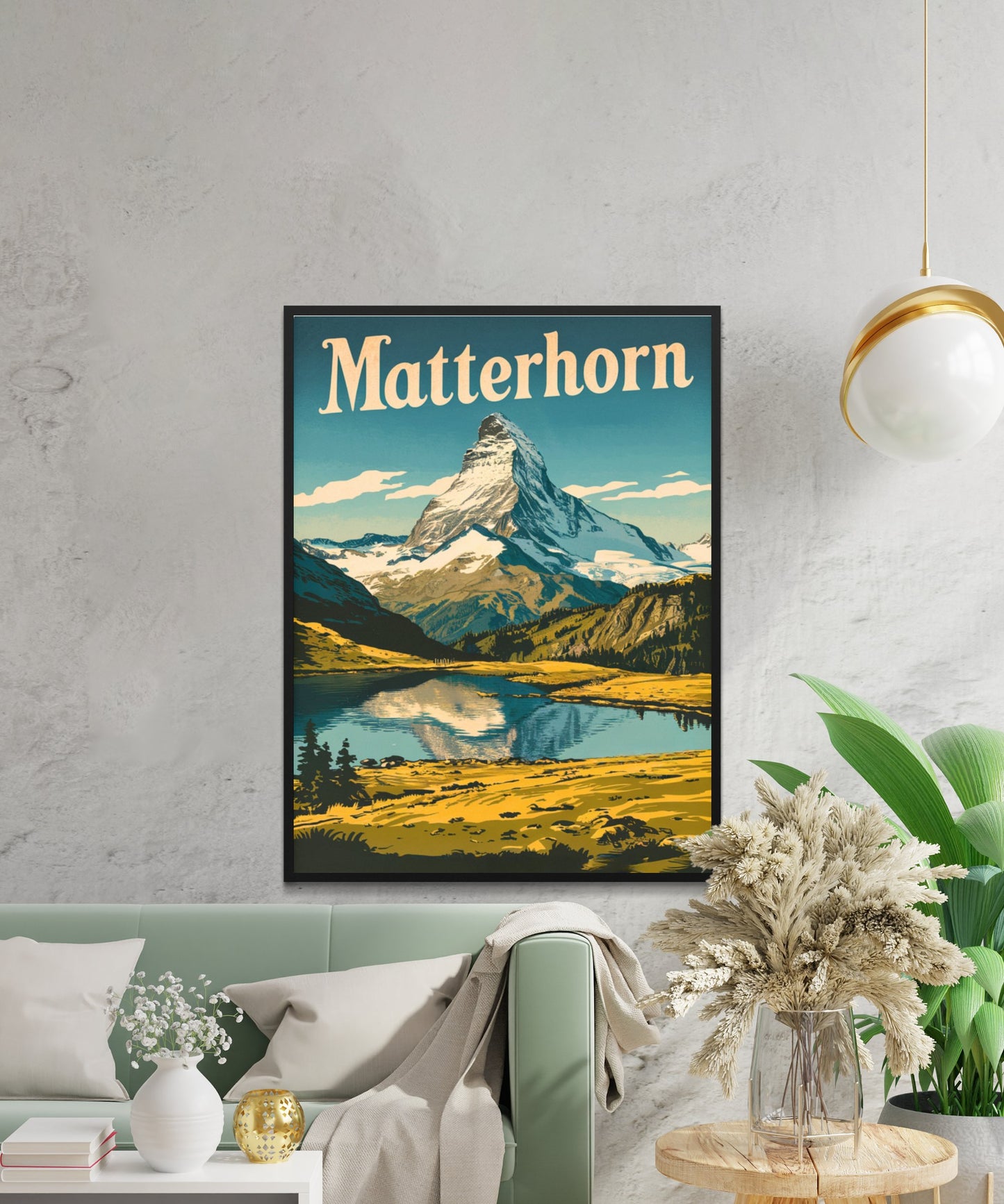 Matterhorn Vintage Travel Poster - Alpine Adventure