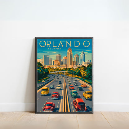 Orlando Vintage Travel Poster - Timeless Beauty