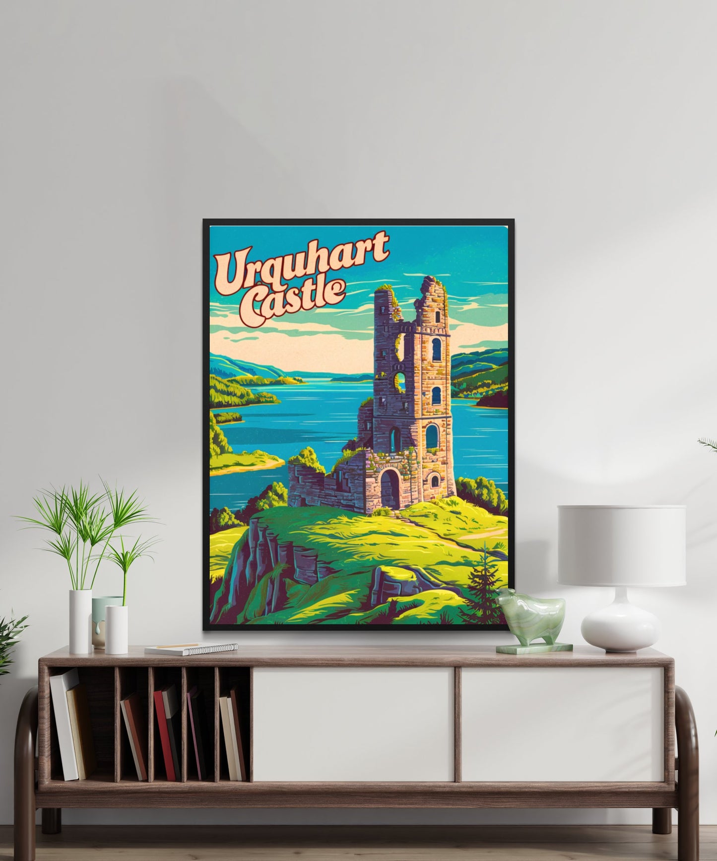 Urquhart Castle Vintage Travel Poster