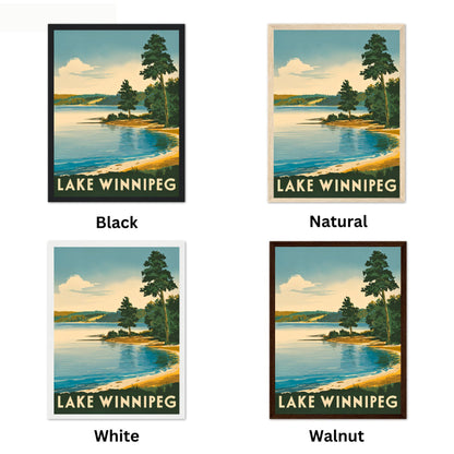 Lake Winnipeg Vintage Travel Poster