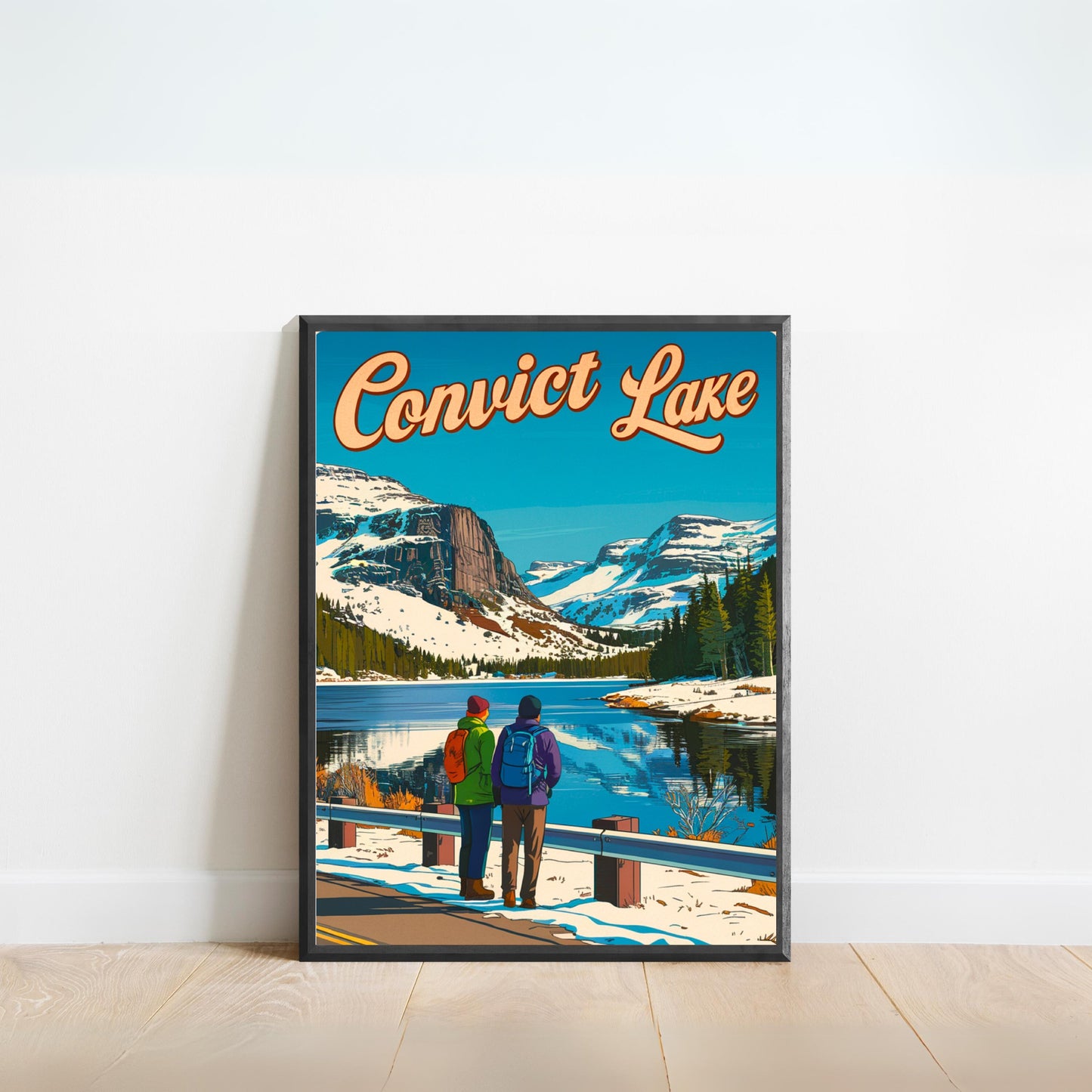 Convict Lake  Vintage Travel Poster