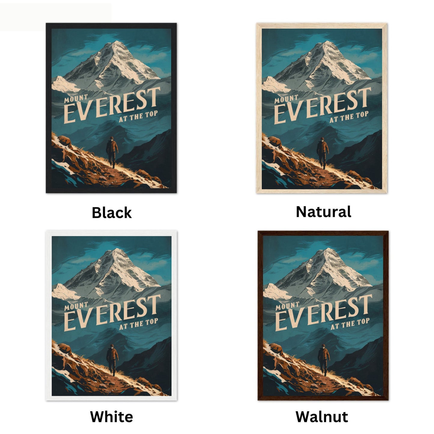 Mount Everest Vintage Travel Poster - Alpine Elegance