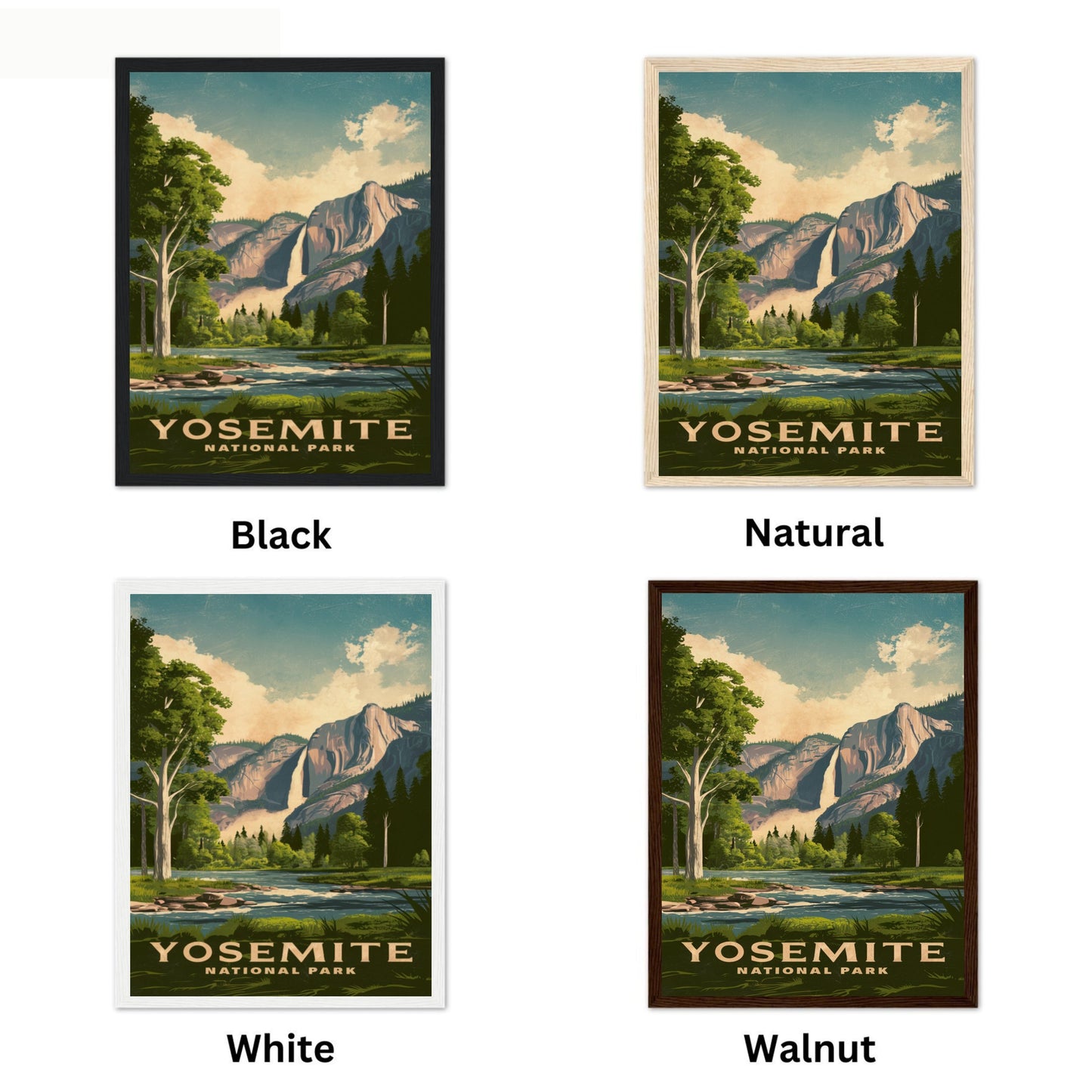 Yosemite Vintage Travel Poster - Iconic Beauty