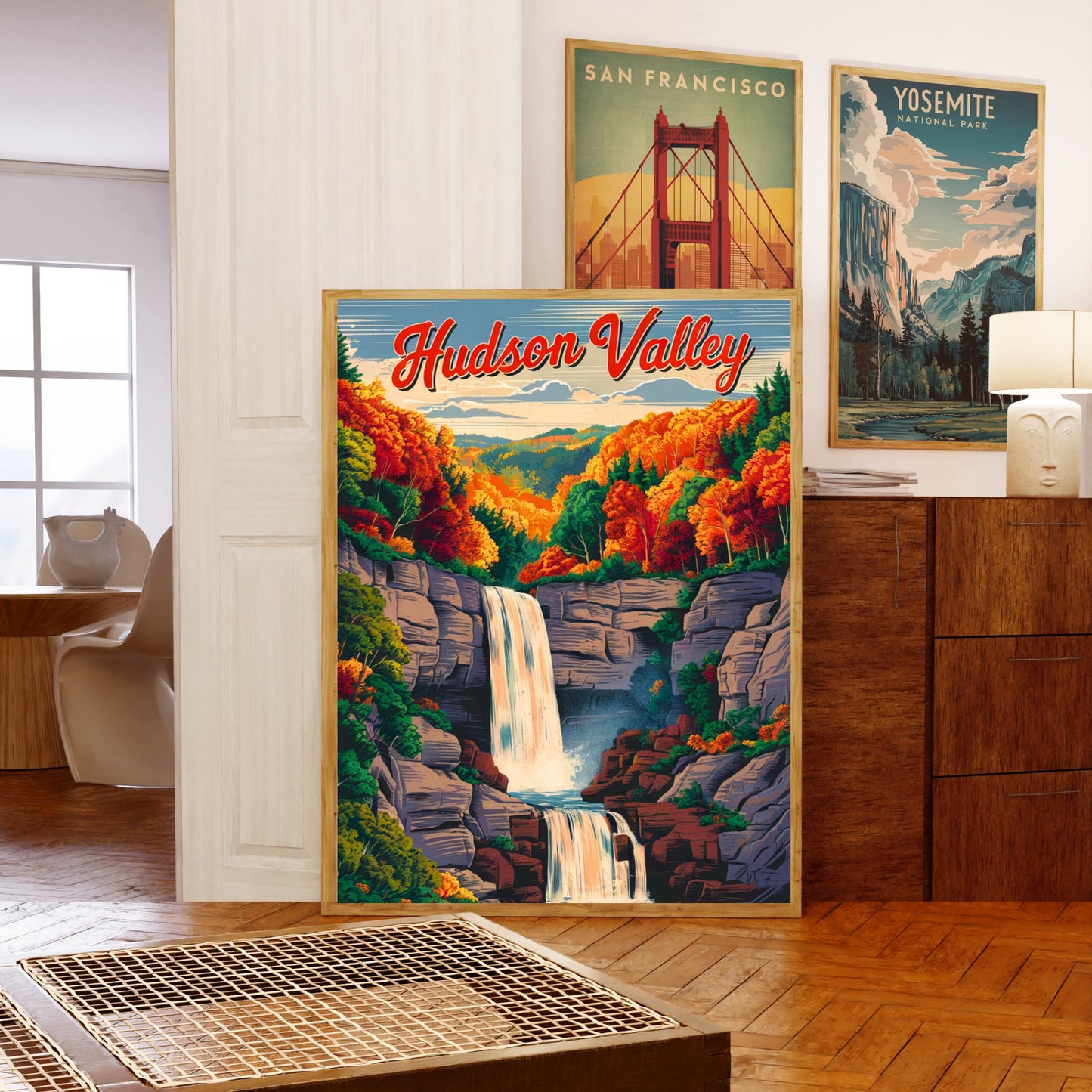 Hudson Valley Vintage Travel Poster