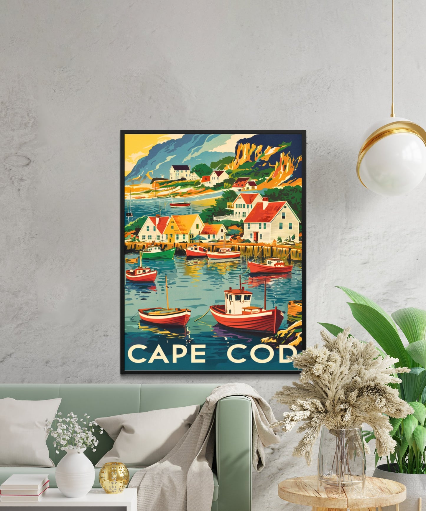 Cape Cod Vintage Travel Poster