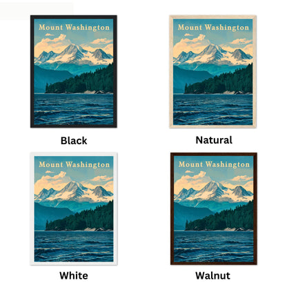 Mount Washington Vintage Travel Poster - Timeless Peaks