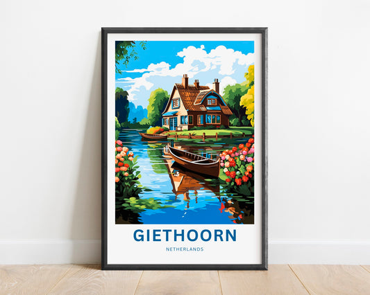 Giethoorn Travel Poster