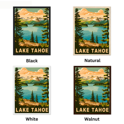 Lake Tahoe Vintage Travel Poster - Tranquil Haven