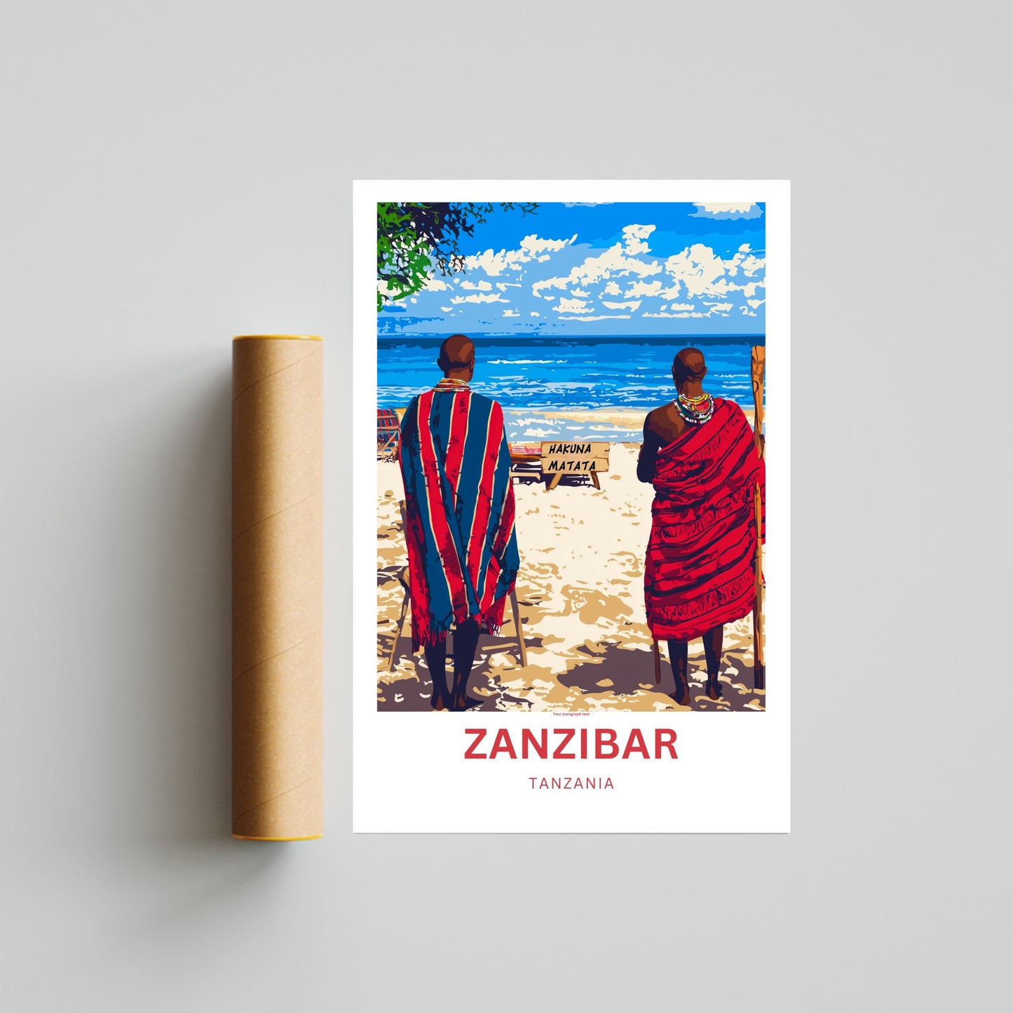 Zanzibar Travel Print - Pristine Beaches