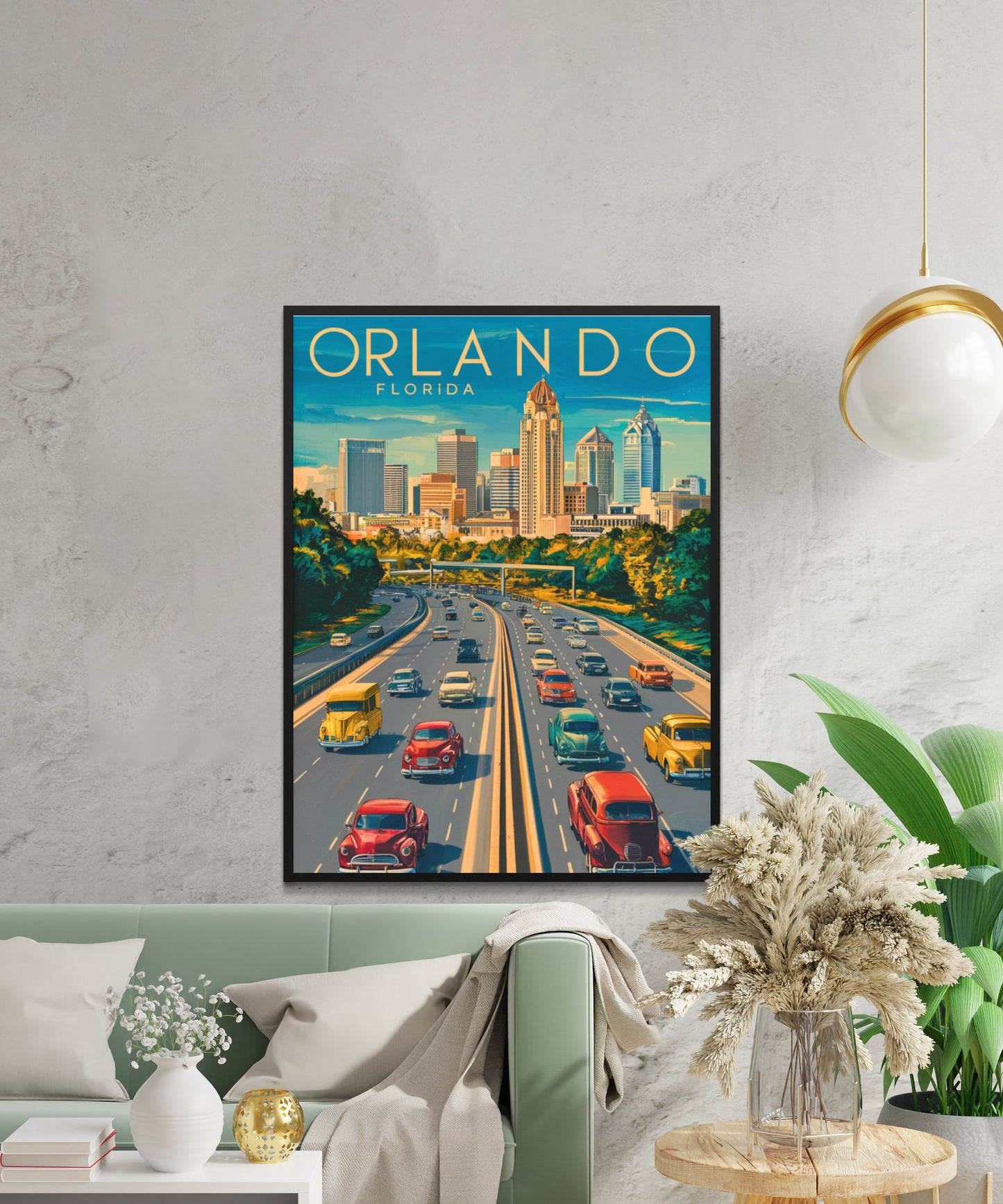 Orlando Vintage Travel Poster - Timeless Beauty