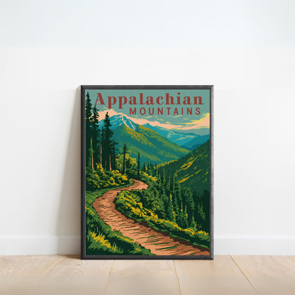 Appalachian Vintage Travel Poster