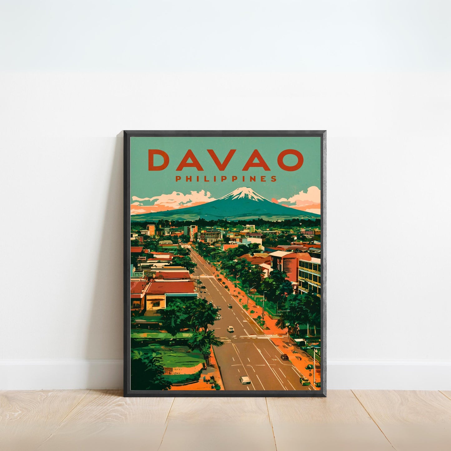 Davao Vintage Travel Poster - Timeless Tropical Escape