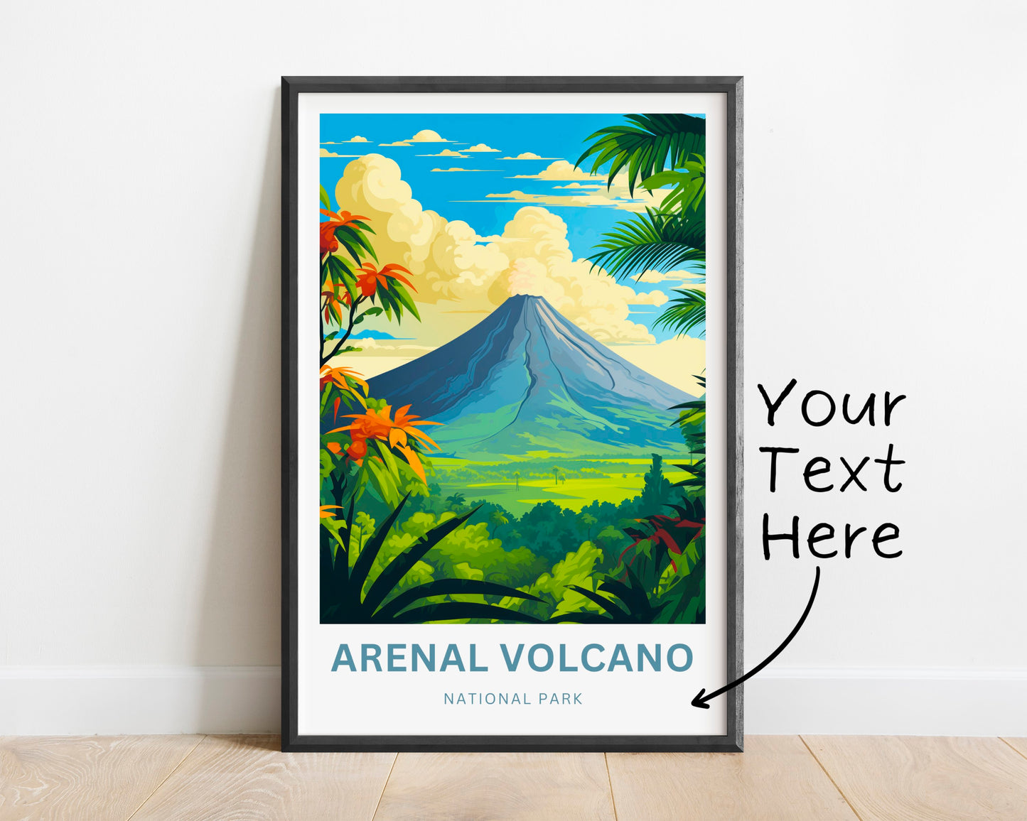 Arenal Volcano National Park Travel Poster