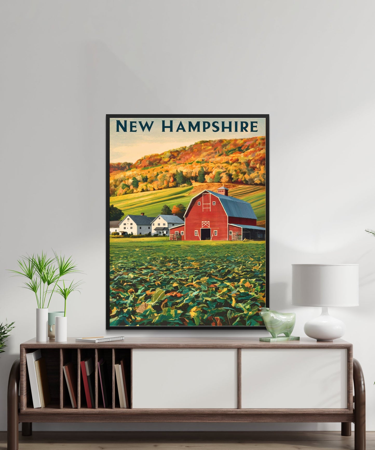 New Hampshire Vintage Travel Poster - Timeless New England Charm