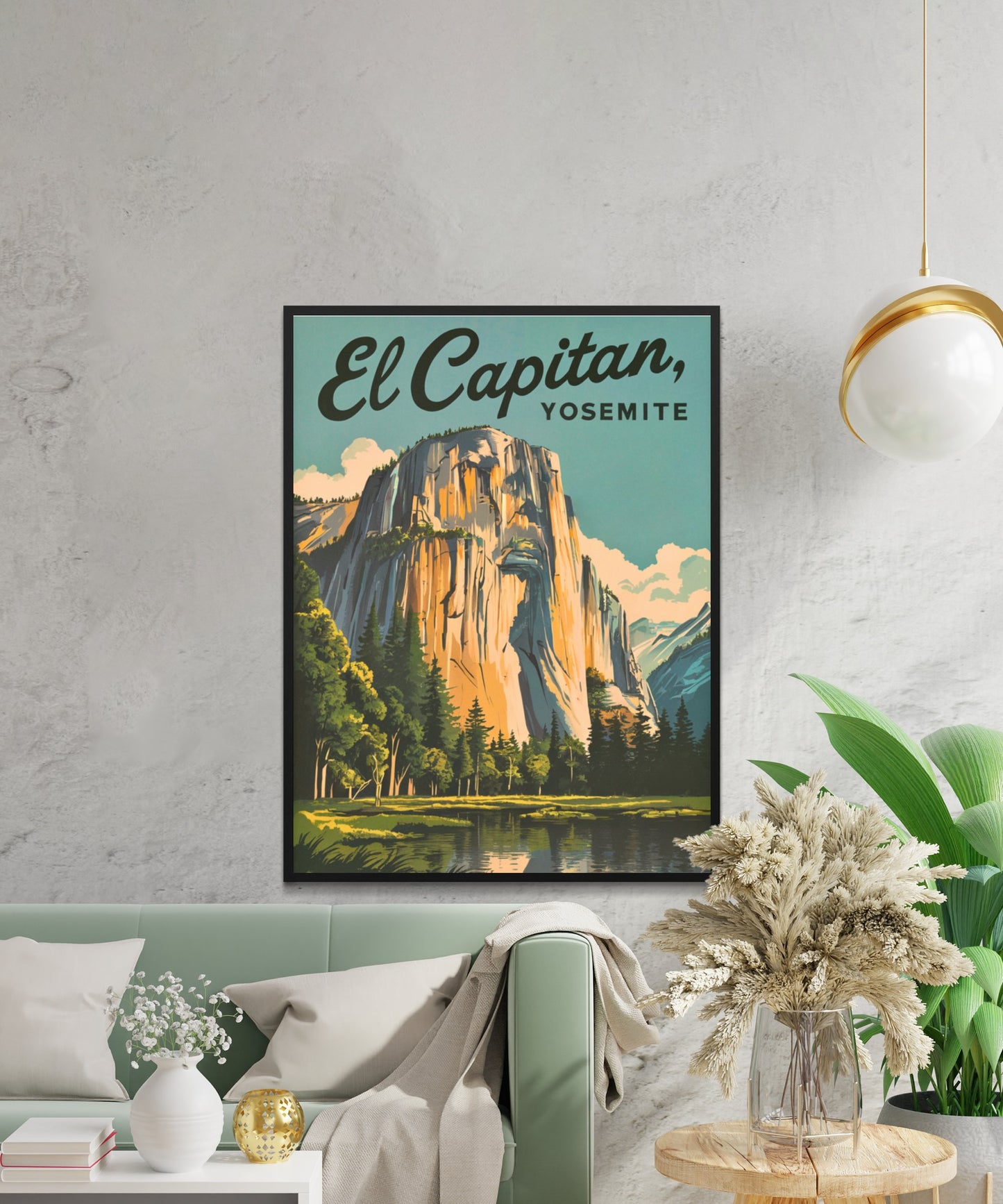 Yosemite El Capitan Vintage Travel Poster - Nature's Paradise