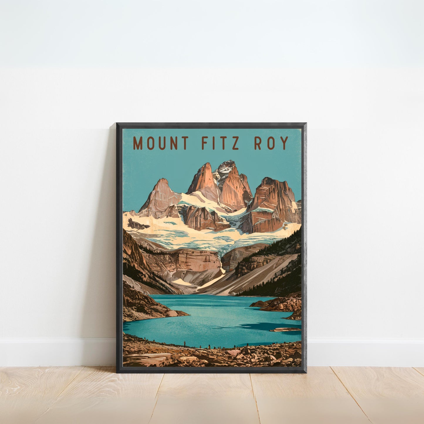 Mount Fitz Roy Vintage Travel Poster