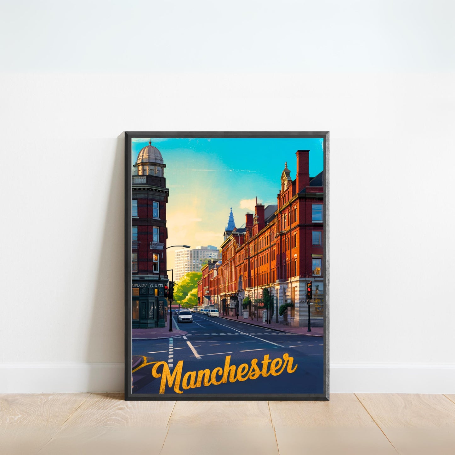 Manchester Vintage Travel Poster - Urban Revival