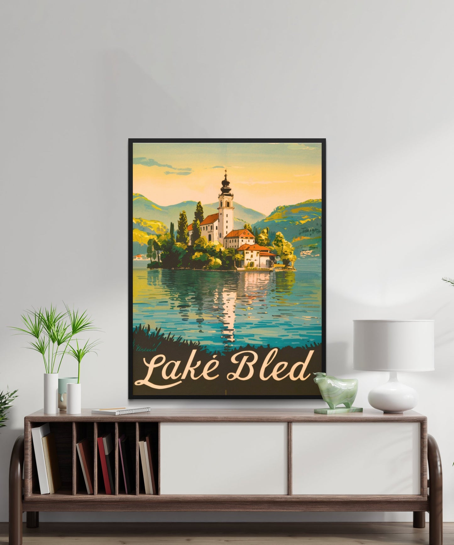 Lake Bled Vintage Travel Poster - Scenic Beauty