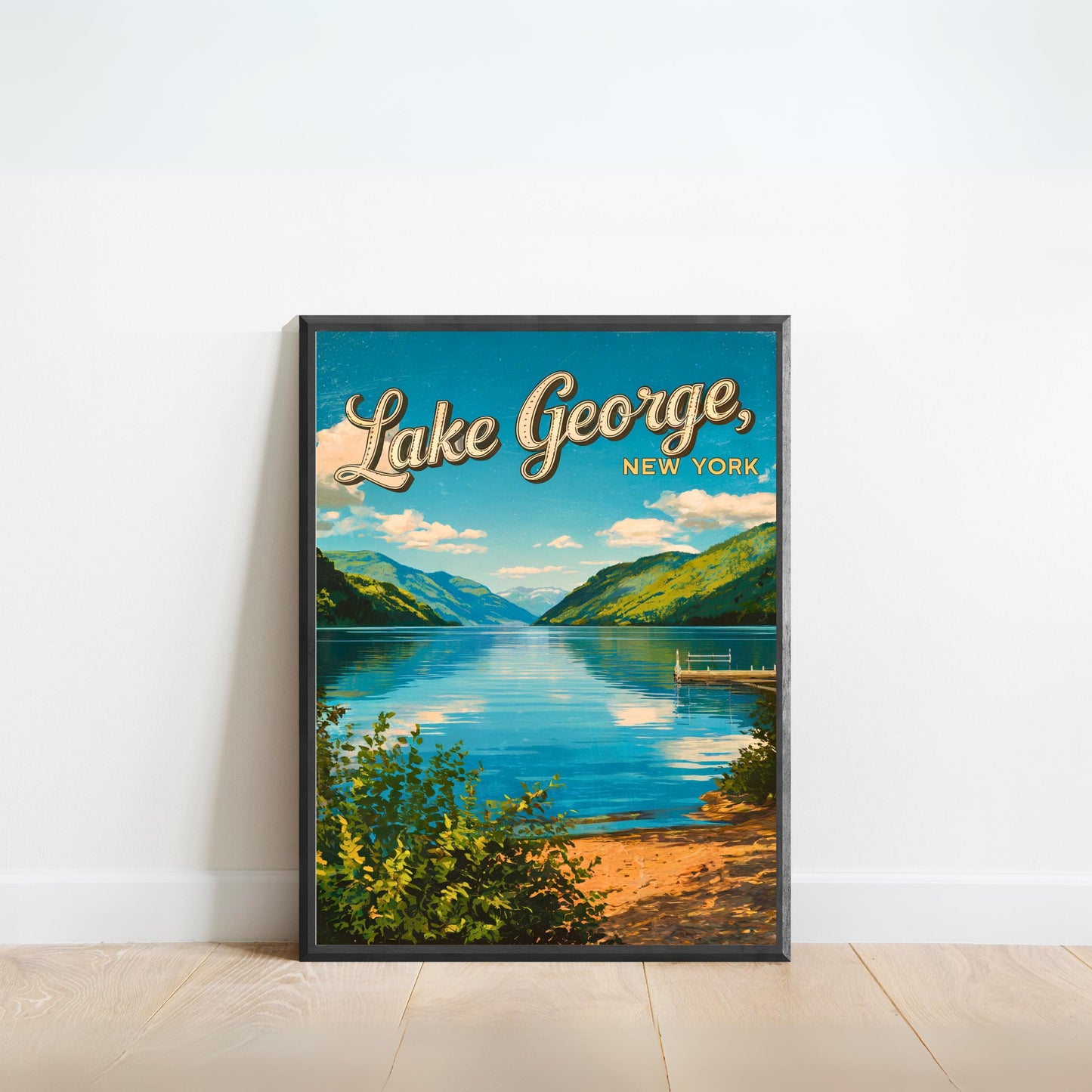 Lake George Vintage Travel Poster