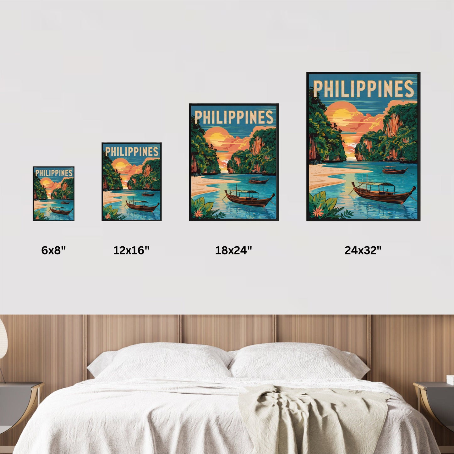 Philippines Vintage Travel Poster - Timeless Tropical Paradise