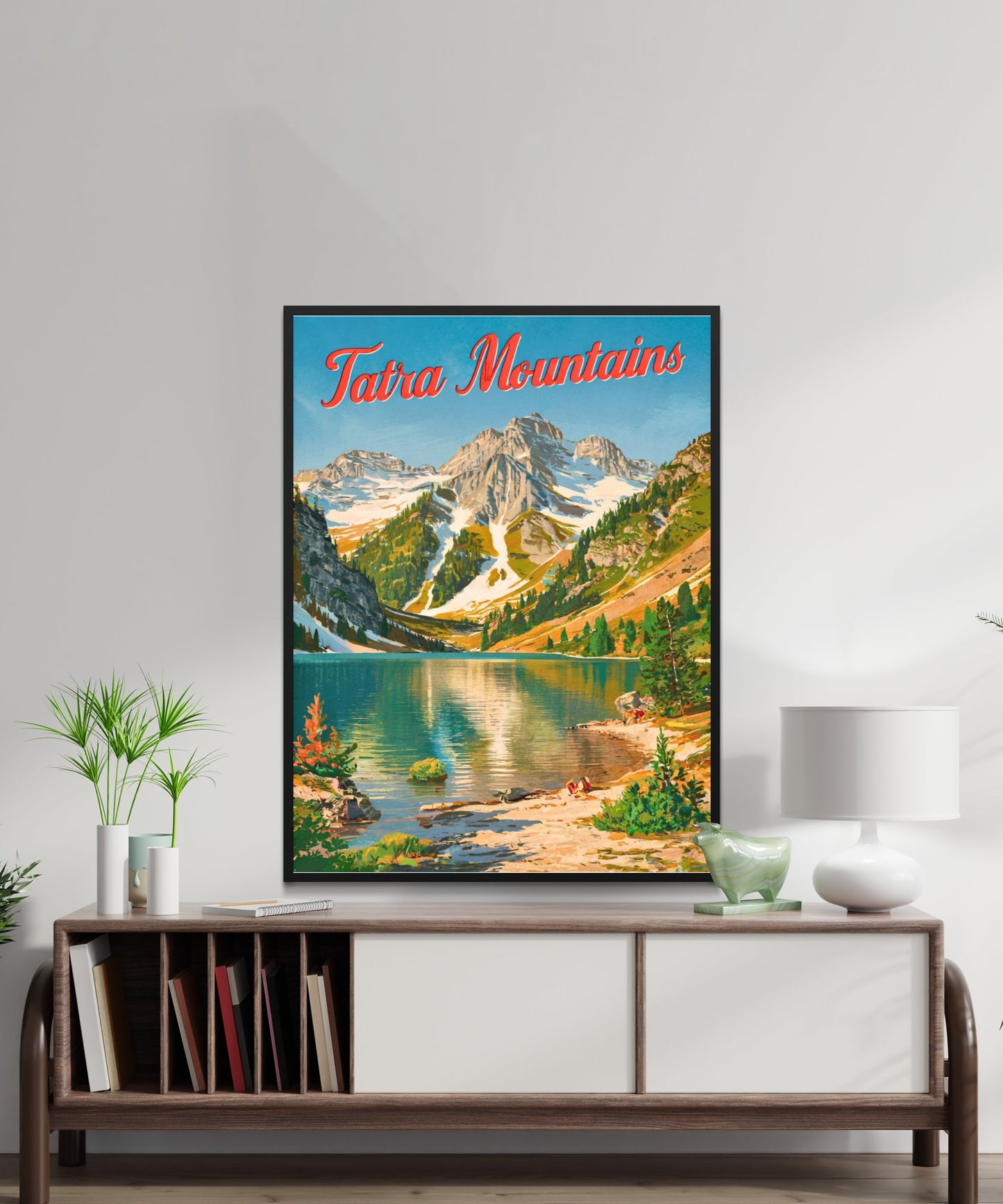 Tatra Mountains Vintage Travel Poster