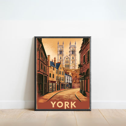 York Vintage Travel Poster