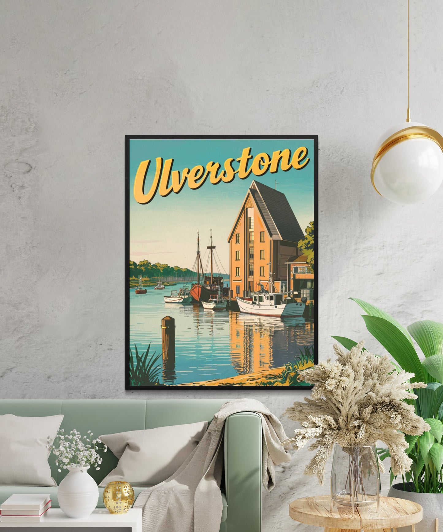 Ulverstone Vintage Travel Poster - Lush Landscapes