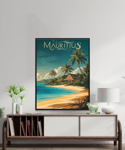 Mauritius Vintage Travel Poster