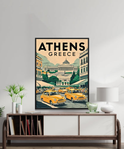 Athens Vintage Travel Poster