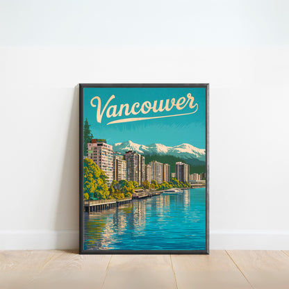 Vancouver Vintage Travel Poster