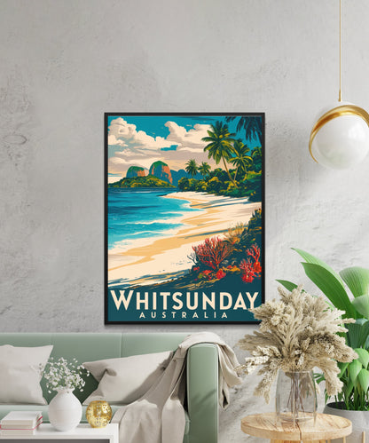 Whitsunday Vintage Travel Poster