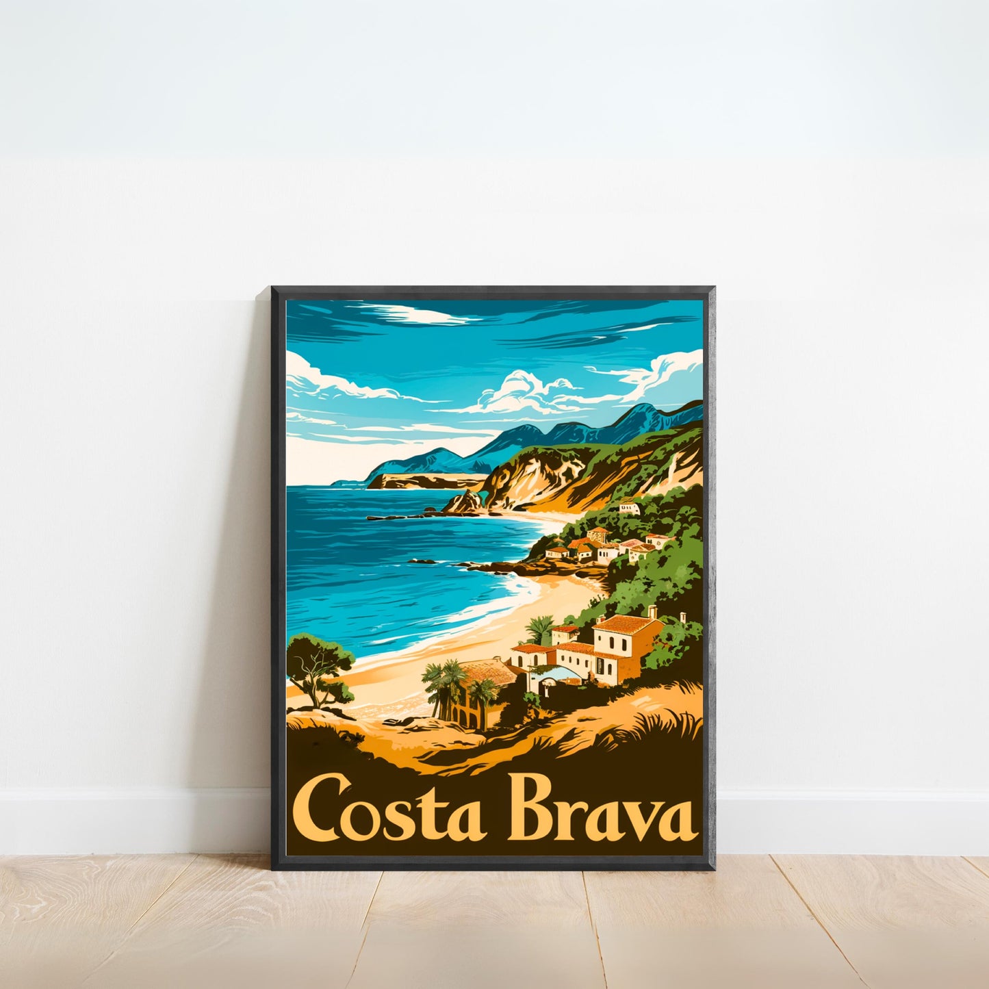 Costa Brava Vintage Travel Poster